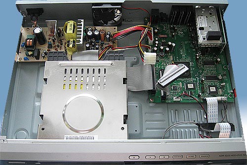 Upgrade Accurian Hard Drive Open view of Accurian ADR-3223 digital recorder