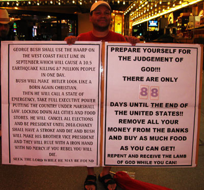 88 Days until the end of the world End of the World Sign
