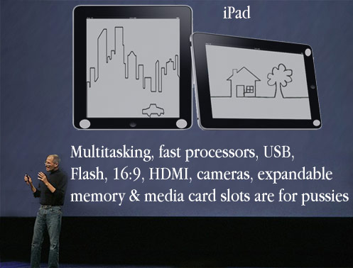 Jobs Admits the iPad sucks on stage Steve Jobs On Stage iPad