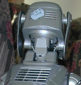 Lucky the Aibo w/his 15 dollar price tag on his head Lucky the $15 Aibo