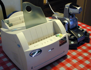 Lucky the $15 Aibo and his brother the $10 laser printer Lucky the $15 Aibo