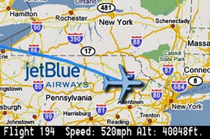Jetblue iPod Tracker