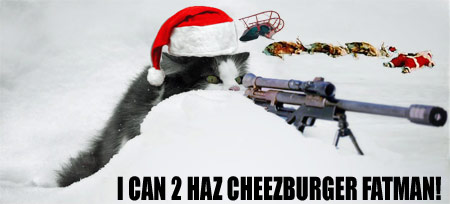 Sniper Kitty Killed Santa