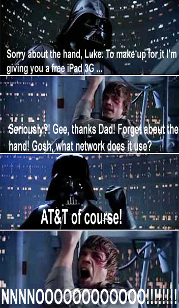 Vader gives Luke an iPad