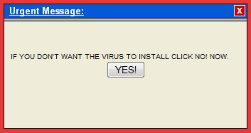 Press NO to not install virus